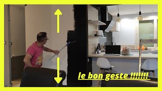 COMMENT PEINDRE UN MUR EN NOIR MAT peinture magasin de bricolage [upl. by Assilam]