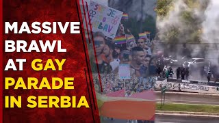 Serbia Clash Live  Police And Christians Clash At An LGBT Parade In Belgrade  World News [upl. by Riocard478]