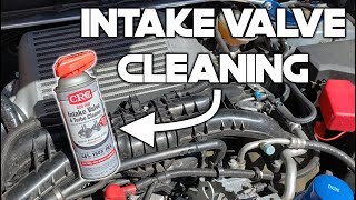 Prepping for an Air Oil Separator  CRC Intake Valve Cleaner  2017 SUBARU FORESTER XT [upl. by Vlada708]