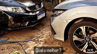 Comparativo Civic G9 2012 2016 X Civic G10 2017 2022 evoluiu mesmo [upl. by Goodyear]