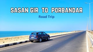 Sasan Gir to Porbandar via Madhavpur Beach  Roving Family [upl. by Aicinoid]