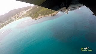 Winair Flight St Barth to St Maarten Cockpit view Amazing Takeoff and Landing [upl. by Mara]