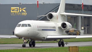 4K Dassault Falcon 7X and 8X arrival and departure Compilation VIP Biz Jets [upl. by Naresh]