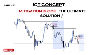 ICT Mitigation Blocks Simplified  Easy Guide for Beginners trading trending forex smc [upl. by Aivun]