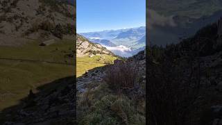 Beautiful View mountains hike hiking pilatus travel alpen swissalps alps nature natur fyp [upl. by Eachelle]