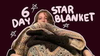 the 6 day star blanket crocheting trends [upl. by Holihs]