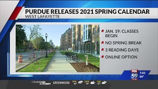 Purdue releases 2021 spring calendar [upl. by Aramois]