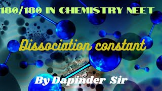 DISSOCIATION CONSTANT WEAK ACID JEE 2024NEETEQUILIBRIUMCLASS11 [upl. by Theda554]