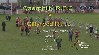 Caerphilly RFC v Cilfynydd RFC 11th November 2023 [upl. by Karie721]