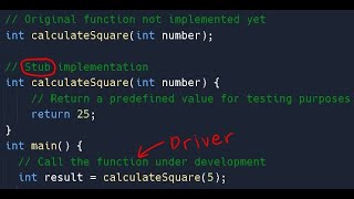 STUBS and DRIVERS in C [upl. by Rosemarie]