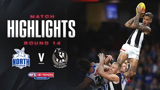 North Melbourne v Collingwood Highlights  Round 14 2024  AFL [upl. by Lemraj]