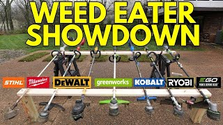 Ultimate Electric Weed Eater Battle Don’t Buy Until You Watch [upl. by Anot]