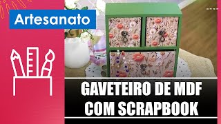 Inove com um gaveteiro de MDF com Scrapbook com o artesão Leandro Morau – 090424 [upl. by Kowalski]