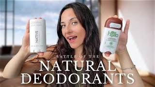 TESTING NATURAL DEODORANTS  WHICH ONE IS THE BEST Native Toms Shmidts Hello [upl. by Mccall]