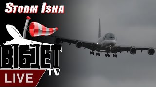 LIVE Storm Isha at London Heathrow Airport [upl. by Nosduh780]