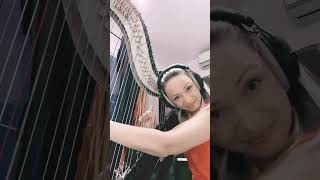 Acoustic harp VS harp with FX  Rossitza Milevska [upl. by Araf]