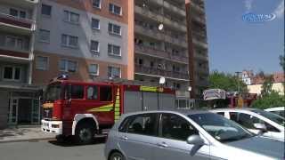 Brand in der Nicolaistraße in Zwickau Sachsen 23052012 [upl. by Nilekcaj961]