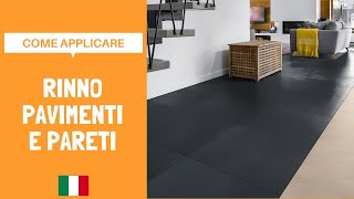 Tutorial Rinno Pavimenti e Pareti  Come colorare un pavimento interno [upl. by Nagey]