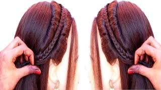 new amazing hairstyles  easy front hairstyles  Hair Styler [upl. by Gnil]