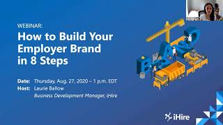 How to Build Your Employer Brand in 8 Steps iHire Webinar [upl. by Kinna]