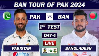 PAKISTAN vs BANGLADESH 1st TEST DAY 3 LIVE COMMENTARY  PAK vs BAN TEST MATCH LIVE 2024  SESSION 3 [upl. by Jurkoic]