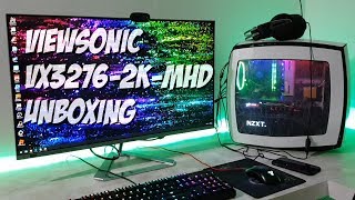 ViewSonic VX32762Kmhd Unboxing and Quick Overview [upl. by Eelyah219]