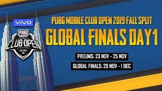 Hindi PMCO Global Finals Day 1  Vivo  Fall Split  PUBG MOBILE CLUB OPEN 2019 [upl. by Shalne]