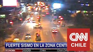 Así se sintió en vivo el terremoto en CNN Chile [upl. by Bret41]