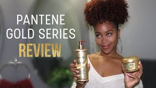 UNSPONSORED Pantene Gold Series Review  Do They REALLY Work For Thick Natural Hair [upl. by Winny]