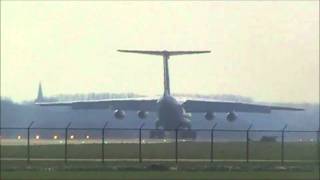 Landing Russische Ilyushin 76 IL67 at Airbase LeeuwardenEHLW [upl. by Donal]