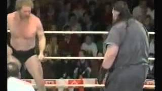 Giant Haystacks vs Pat Roach Wales 261991 [upl. by Dann939]