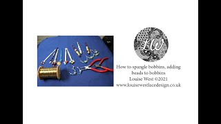 how to spangle lace bobbins  adding beads to lace bobbins [upl. by Liatrice942]