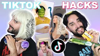 Testing More Viral Tiktok Beauty Hacks Some…actually good 💜🖤 The Welsh Twins [upl. by Batory850]