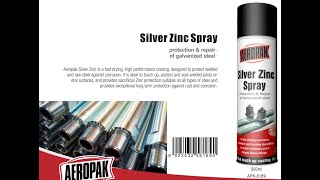 How to use Aeropak silver zinc paint Cold Galvanizing Spray [upl. by Niamjneb865]