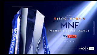 Sky Sports Womens Super League MNF Intro 202122 [upl. by Koval]