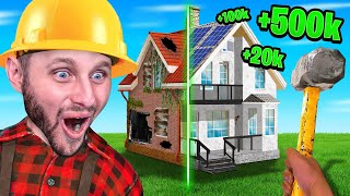 Building My New 10000000 House [upl. by Ymar]