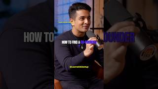 How to find a CoFounder ranveerallahbadia startup entrepreneur motivation money beerbiceps [upl. by Nnep]