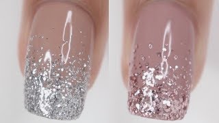 DOs amp DONTs Glitter Gradient Nails  how to do glitter gradient nails [upl. by Chenay]