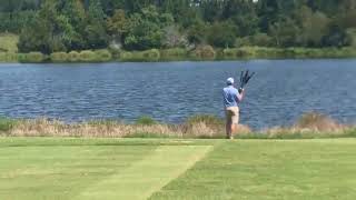 Guy throws golf clubs in the water [upl. by Namyh]