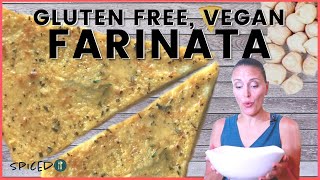 Farinata Italian Chickpea Pancake 🇮🇹 Socca 🍞 Gluten Free Vegan Recipe  Healthy Living with Rebekah [upl. by Nemzaj124]