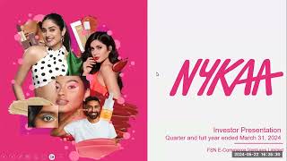 Nykaa FSN ECommerce Earnings Call for Q4FY24 [upl. by Eico]