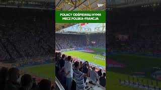 Hymn Polski na stadonie Mecz PolskaFrancja [upl. by Yellhsa]