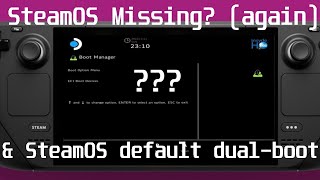 Steam Deck  Missing SteamOS boot option amp Make SteamOS default boot option [upl. by Drew442]