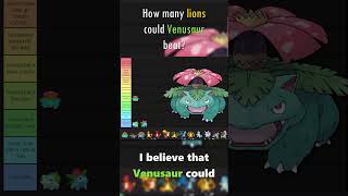 How many lions can Venusaur beat unknownpokemonfacts pokemonvslions pokemondiscussion pokemon [upl. by Abrams]