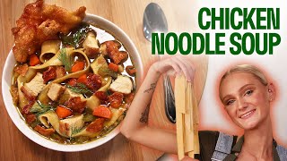 The Best Chicken Noodle Soup  From Scratch with Tini [upl. by Doownil]