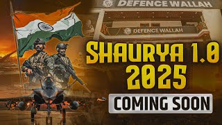 SHAURYA 10 2025 Offline Batch For NDA1 2025🤩  Launching Soon 🔥🔥 [upl. by Rutherford411]