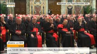 Abschied von Papst Benedikt XVI  VOR ORT vom 28022013 [upl. by Ping]