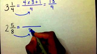 Mixed Number to Improper Fraction [upl. by Alfeus]