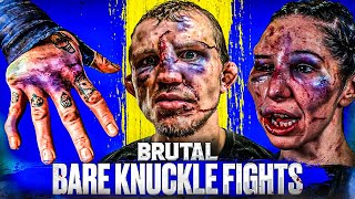 The Most Brutal Bare Knuckle Fights amp Knockouts Of All Time [upl. by Vani]