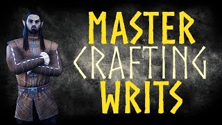 Master Crafting Writs  The Elder Scrolls Online ESO [upl. by Krenn536]